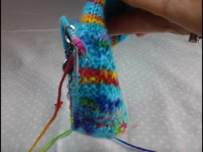 Sock knitting tutorial (heel gusset) part 6