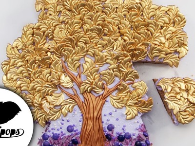 The Bronze and Gold Tree Cake | DIY & How to