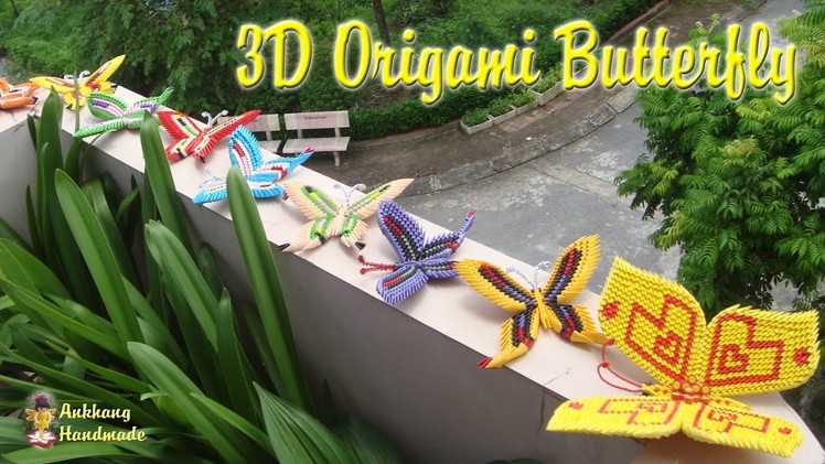 3D ORIGAMI BUTTERFLY V4 COLLECTION | PAPER BUTTERFLY HANDMADE DECORATION