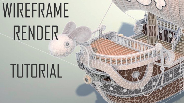 Cinema 4D Wireframe Render ~ Tutorial