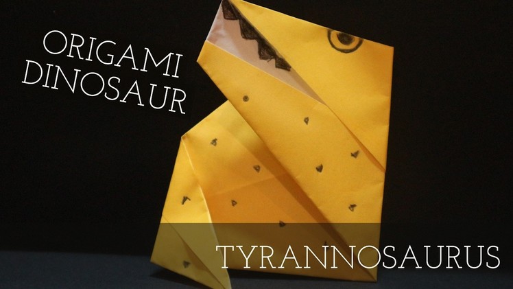 Cool easy origami-origami easy-origami dinosaur-how to make simple origami dinosaur
