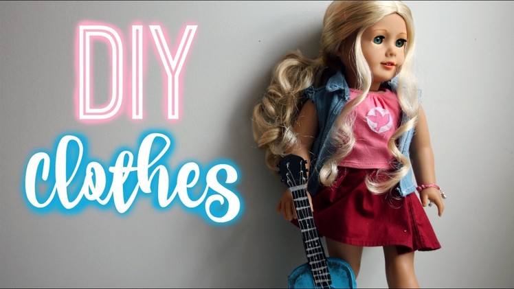 DIY AG CLOTHES | How To Make American Girl Tenney Grant's Meet Outfit!