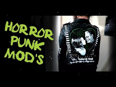 DIY Goth.Punk Modifications: Frankenstein Horror Movie Jacket