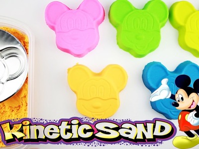 DIY Kinetic Sand Mickey Mouse Cake Learn Colors