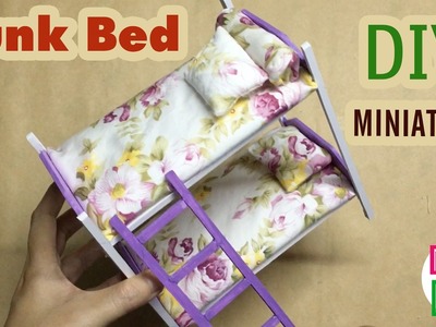 DIY Miniature Bunk Bed | Dollhouse