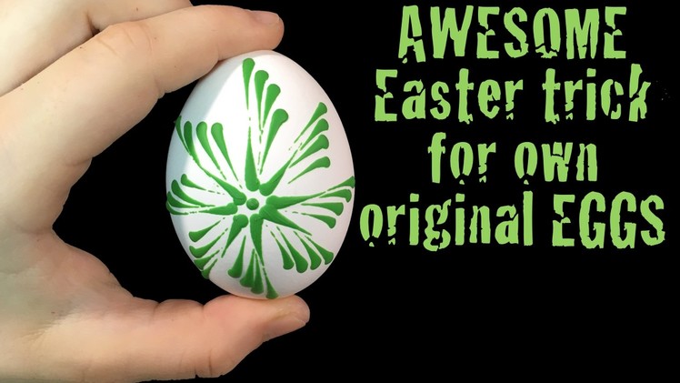 Easter egg wax decoration DIY trick