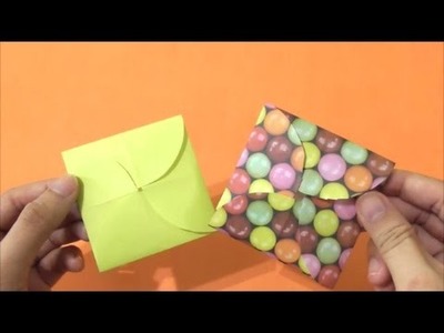 Easy Origami - How to Make Square Envelope Card 简单手工摺紙 方形信封 簡単折り紙 四角い封筒です