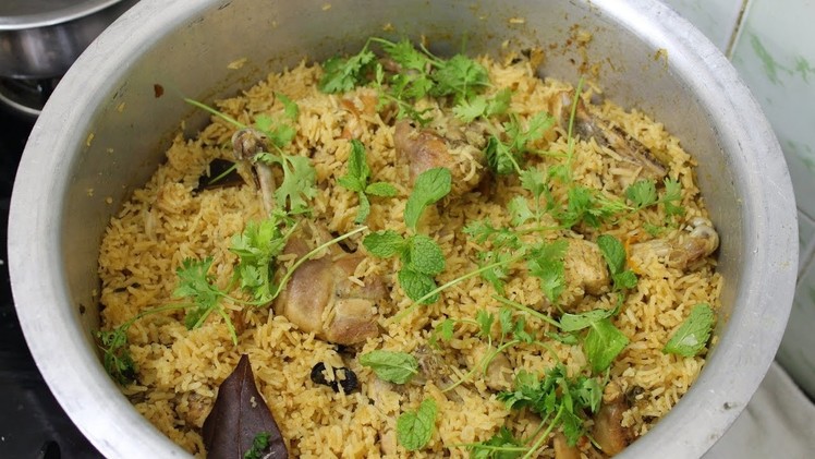 GrandPa Recipes: How To Make Village Style Chicken Biryani  || Food.in