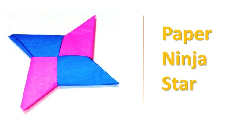 How to create a Paper Ninja Star Easy steps