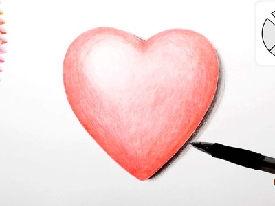How to Draw a 3D Heart Easy ❤ Как нарисовать СЕРДЦЕ в 3D поэтапно