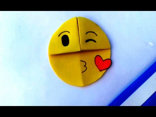How to make a emoji || paper || origami