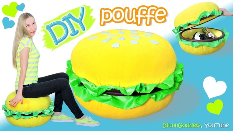 How To Make A Giant Burger Storage Pouffe – DIY Giant Burger Pouf Chair - PoufBurger