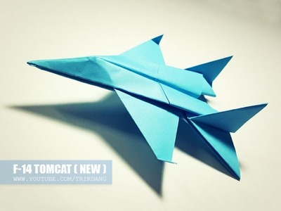 How to make a Paper Airplane Model for Kids - Paper Jet | F-14 Tomcat
