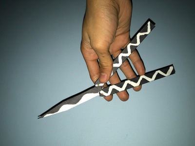 How To Make A Paper Butterfly Knife. Balisong (Simple Version)