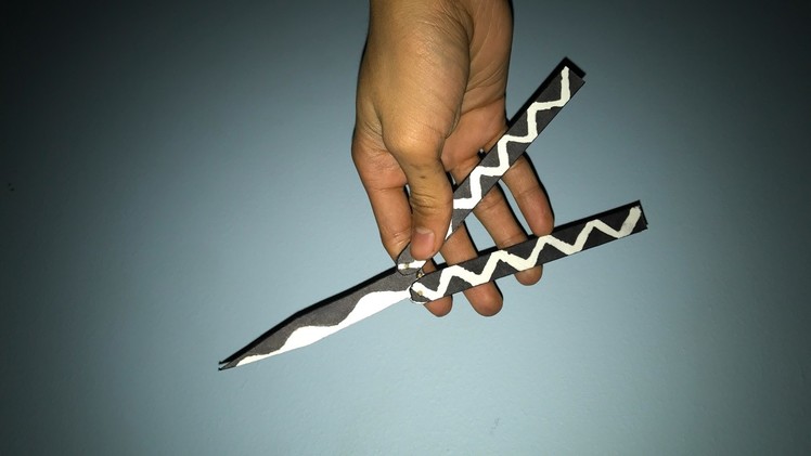 How To Make A Paper Butterfly Knife. Balisong (Simple Version)