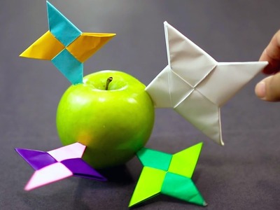 How to make a Paper Ninja Star. Shuriken Easy (Classic Origami)!