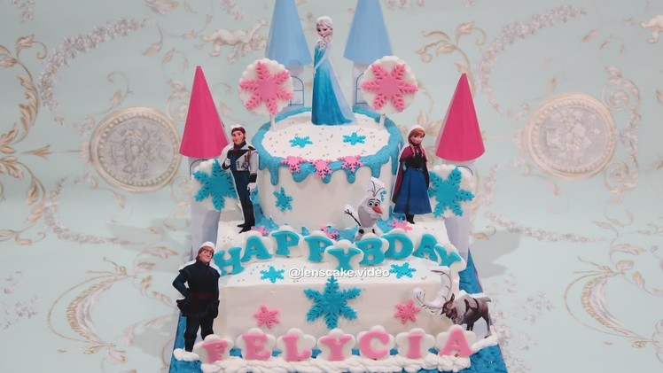 How to Make Birthday Cake Frozen Elsa - Cara Membuat Kue Ulang Tahun Frozen