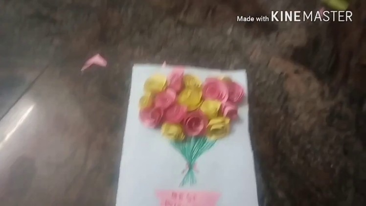 How to make Easy Chart Paper Rose Flowers Do It Yourself for Kids -  Tamil Version!