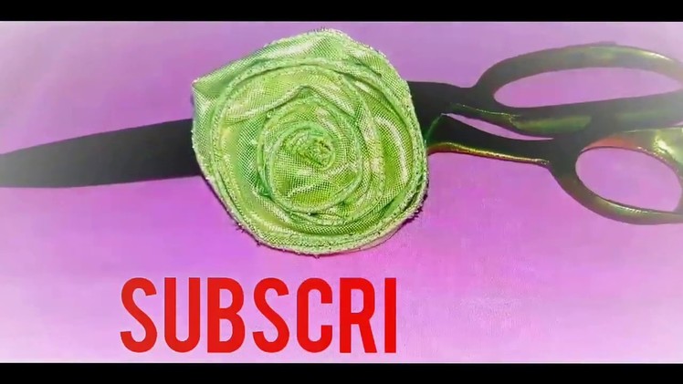 How to make fabric flower.