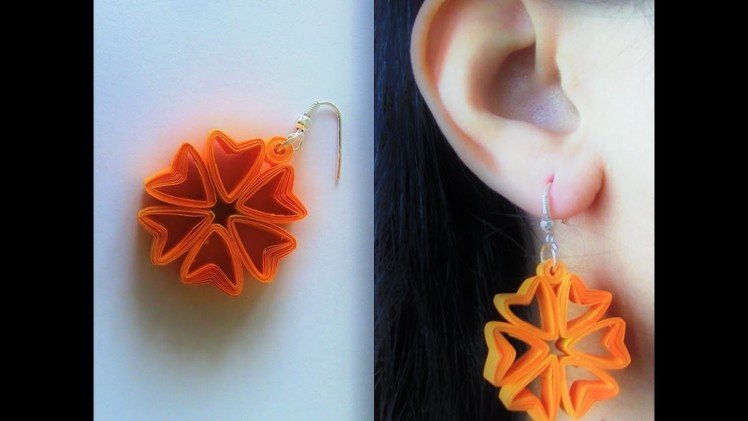 How To Make Quilling Earring Tutorial.Design 40