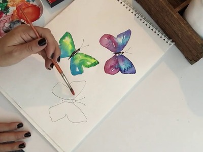 How to Paint a Watercolor Butterfly