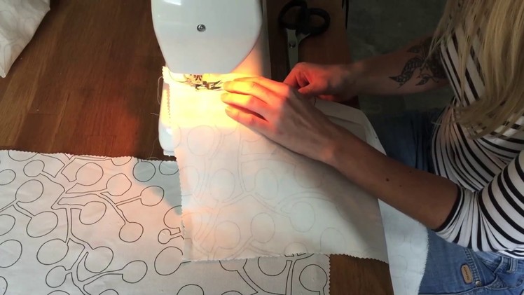 How to sew a cushion cover