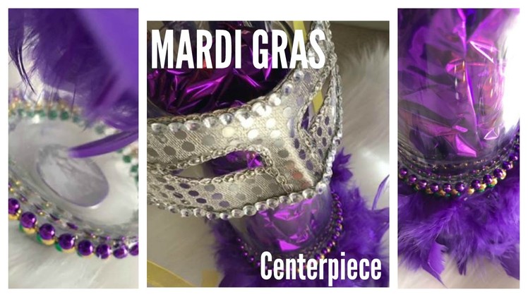 Mardi Gras Centerpiece DIY | Dollar Tree Decoration Idea