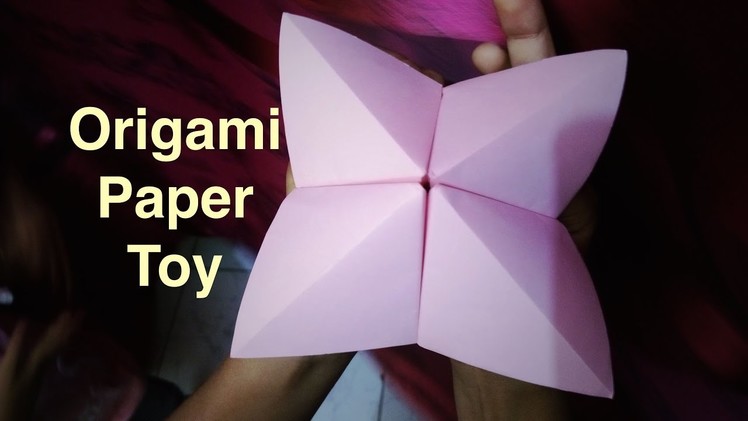 Origami paper toy for kids. Easy Origami