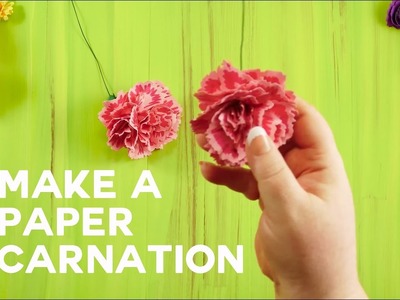 Paper Carnation - Rolled and Ruffled Petals