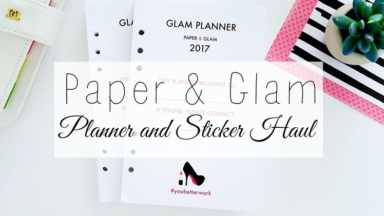 Paper & Glam Planner Haul+Stickers!