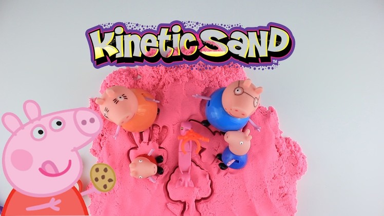 Peppa Pig DIY How to make 'Heart Kinetic Sand Cake ' Creative For Kids