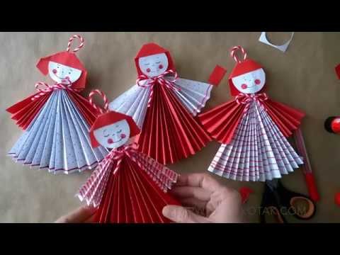 Red and White PAPER DOLLS