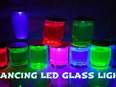 Sound reacted led glass lighting DIY||mic control