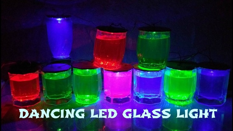 Sound reacted led glass lighting DIY||mic control