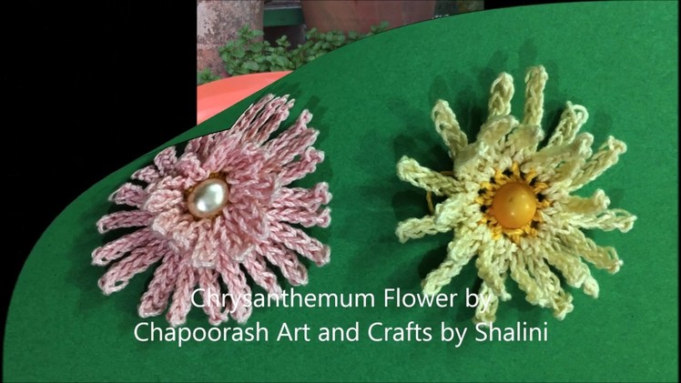 Stepbystep DIY | Crochet Chrysanthemum ( Shevanti ) Flower | For beginners – Episode 22