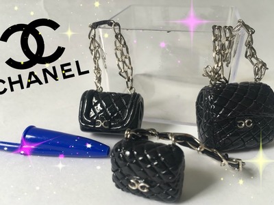 #19 Miniature Clay Bag Famous Brand *2- Chanel- Miniatura Bolsa de Marca Chanel