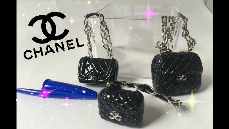 #19 Miniature Clay Bag Famous Brand *2- Chanel- Miniatura Bolsa de Marca Chanel