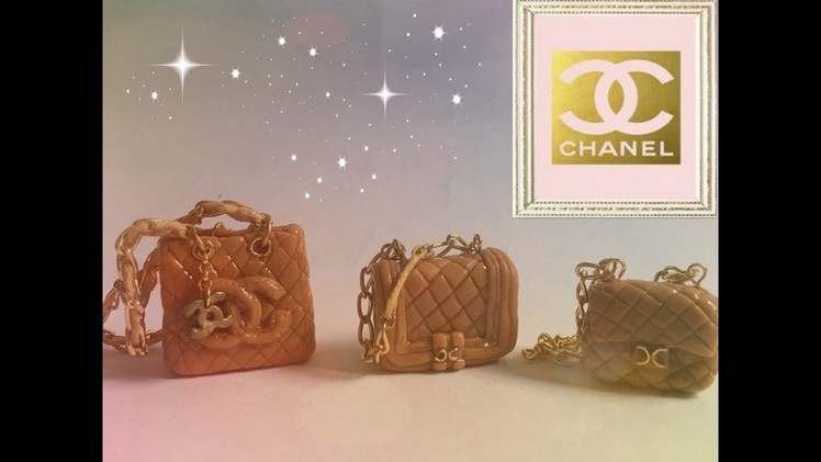 #20 Miniature Famous Brand Bag *3 Chanel- Tutorial Miniatura de Bolsa Chanel
