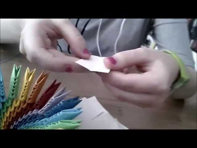 3D Origami Tutorial + Rainbow Bowl