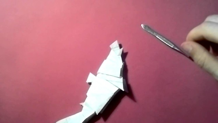 #8 Origami blue shark be Robert Lang (part 2 of 2) -Yakomoga Origami tutorial