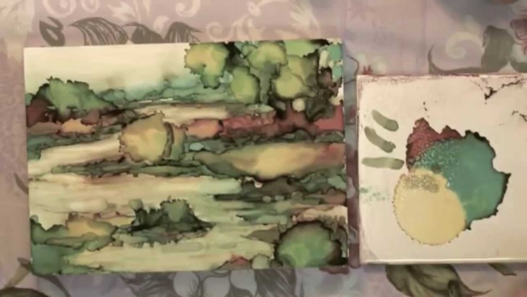 Alcohol Ink: Painting a Landscape