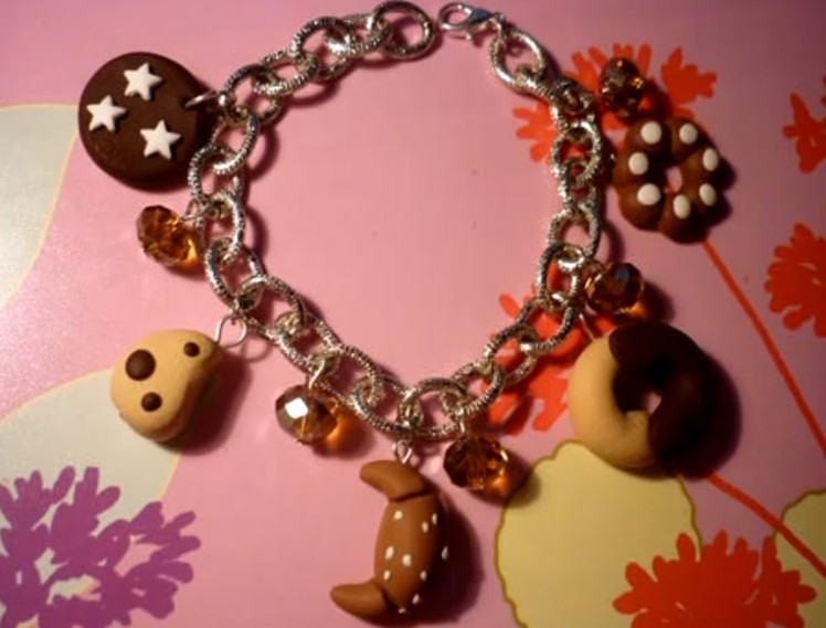 Come montare un bracciale con charms in fimo - How to create a charms bracialet