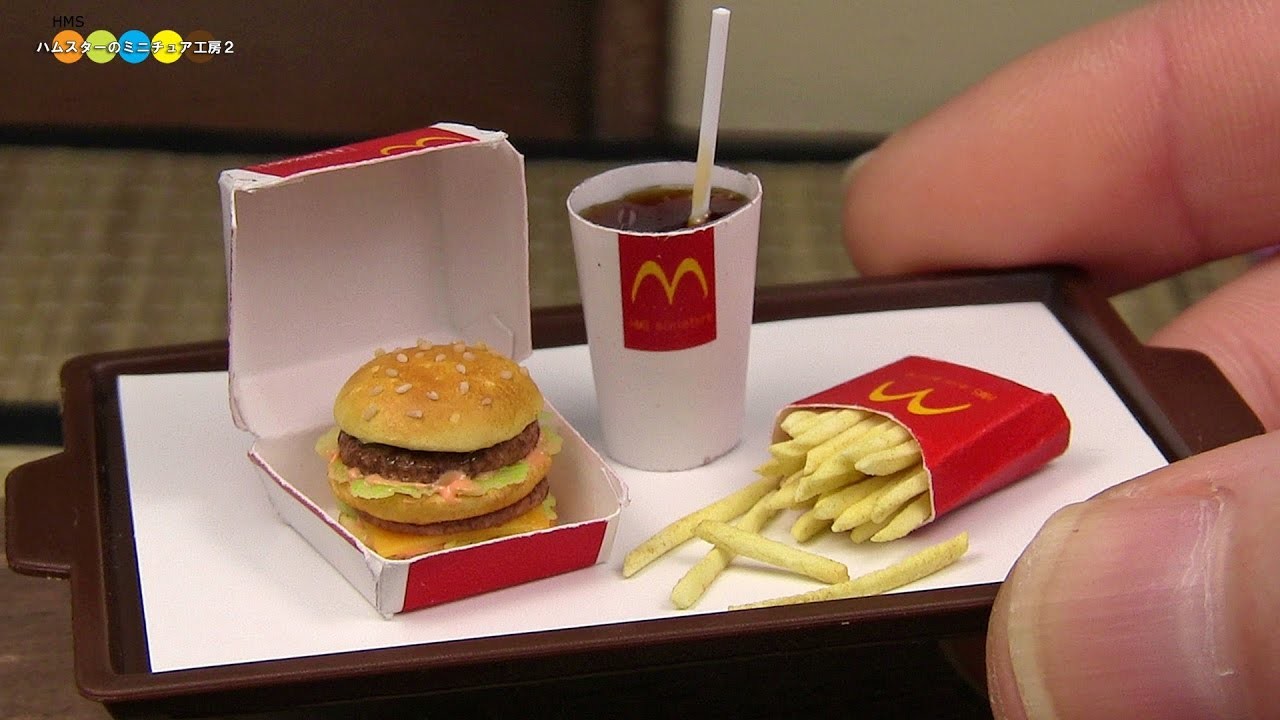 Diy Mcdonalds Style Miniature Big Mac Meal Fake