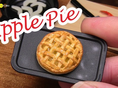 DIY Miniature Apple Pie (Fake food)　ミニチュアアップルパイ作り