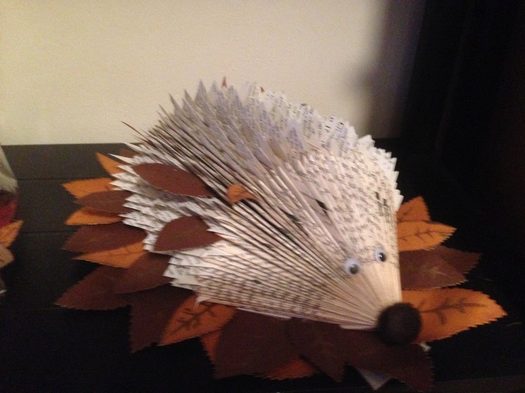Hedgehog book fold