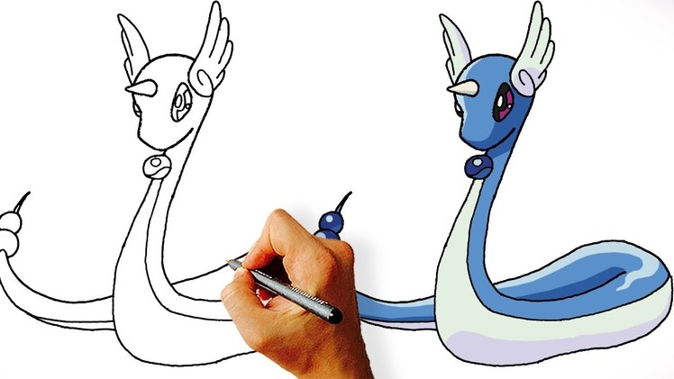 How to Draw Dragonair from Pokemon