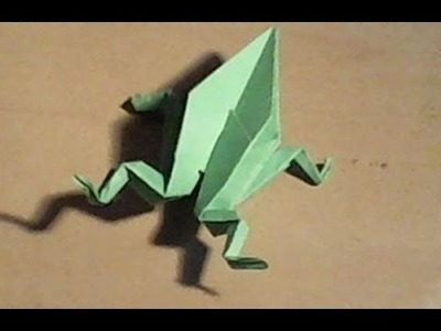 How to fold an origami frog. Hoe vouw je een origami kikker