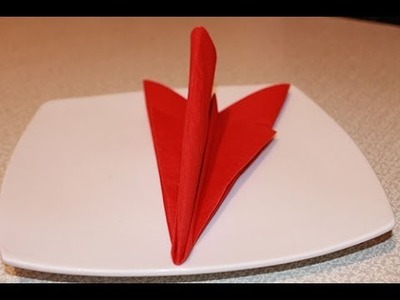 How to Fold Napkins - The Arrow Napkin Fold