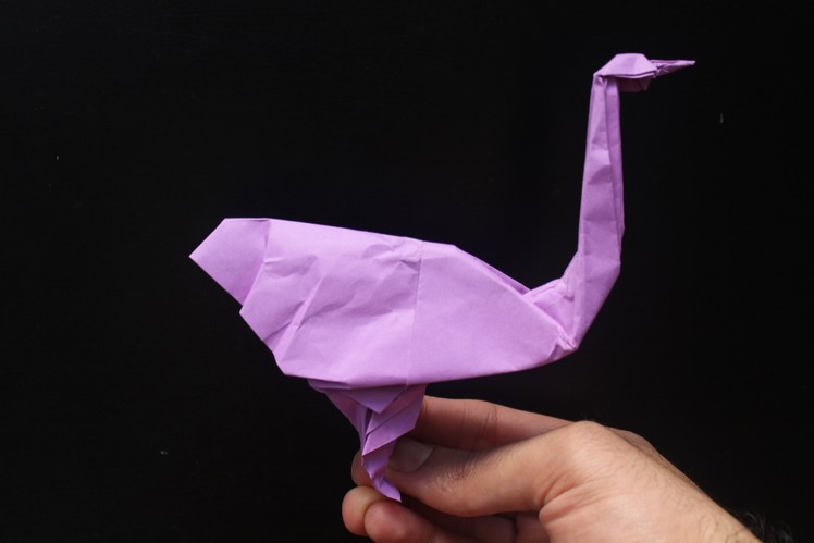 How to Make a Paper Bird (Ostrich) - Origami