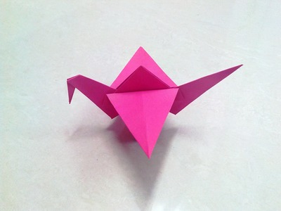 How to make an origami crane step by step.